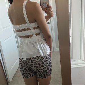 Topshop White Tank Top